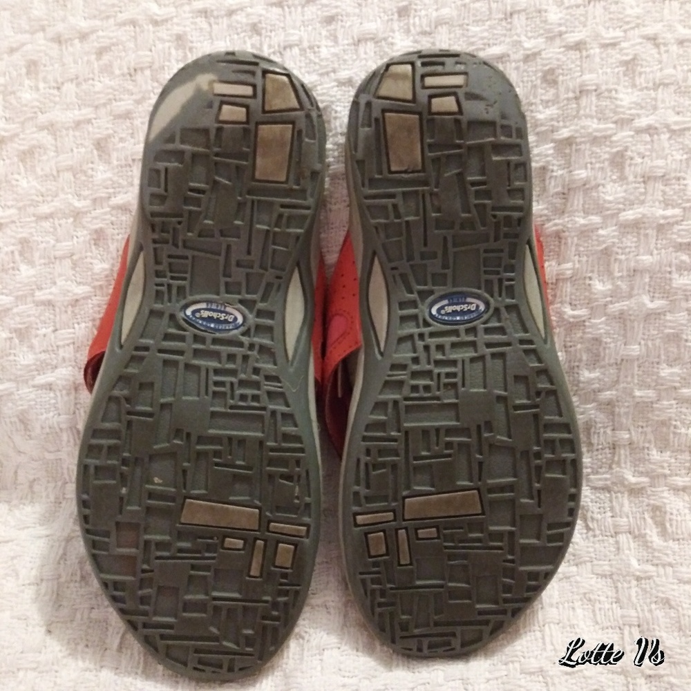 Dr. School's "Lottie" Orange Sandals sz 6 - Picture 4 of 7